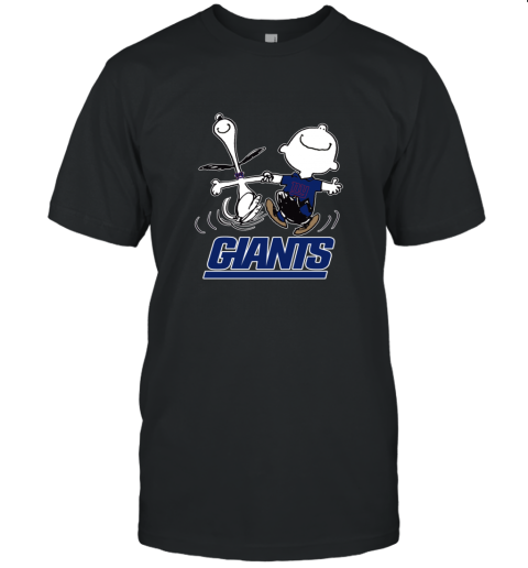 Snoopy And Charlie Brown Happy New York Giants NFL