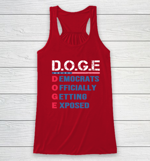 Trump D.O.G.E Department Of Government Efficiency Racerback Tank 3