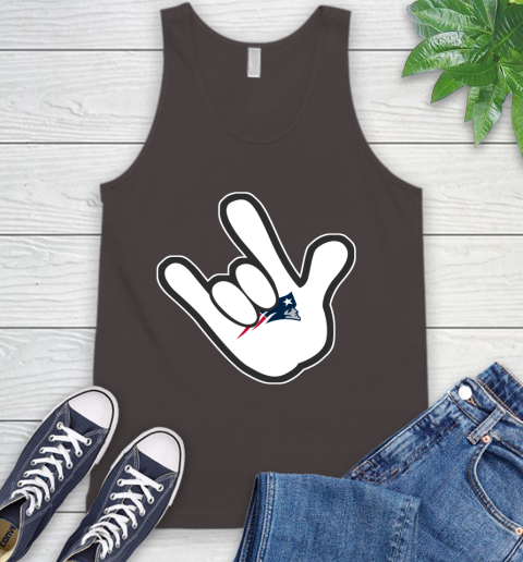 New England Patriots NFL Football Mickey Rock Hand Disney Tank Top 7