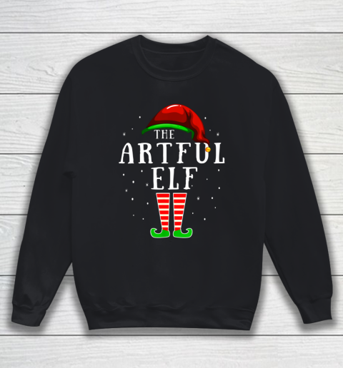 The Artful Elf Matching Family Group Christmas Party Pajama Sweatshirt
