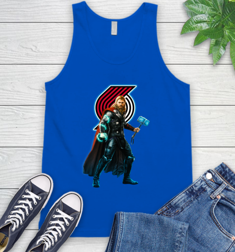 NBA Thor Avengers Endgame Basketball Portland Trail Blazers Tank Top 6 NBA Thor Avengers Endgame Basketball Portland Trail Blazers Tank Top - Image 6
