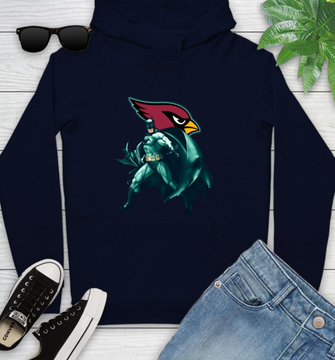 NFL Batman Football Sports Arizona Cardinals Youth Hoodie 4