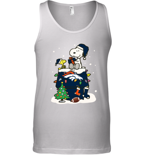 A Happy Christmas With Denver Broncos Snoopy Tank Top