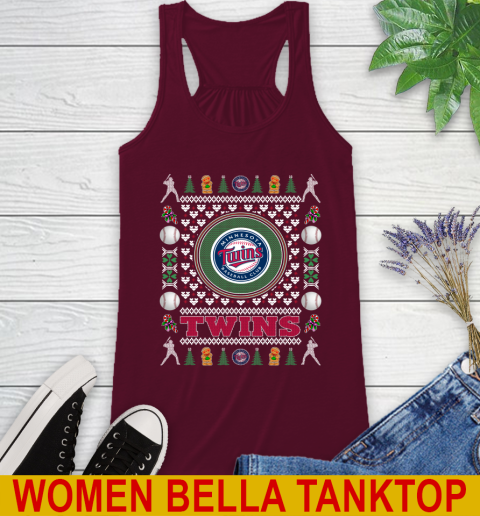 Minnesota Twins Merry Christmas MLB Baseball Loyal Fan Racerback Tank 2
