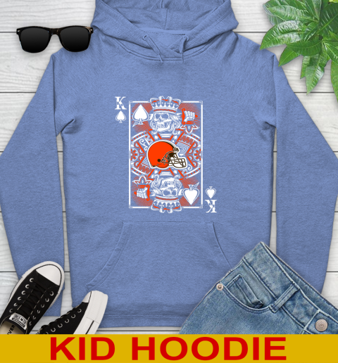 Cleveland Browns NFL Football The King Of Spades Death Cards Shirt Youth Hoodie 12