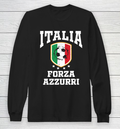 Forza Azzurri Jersey Football 2021 2020 National Team Italia Long Sleeve T-Shirt