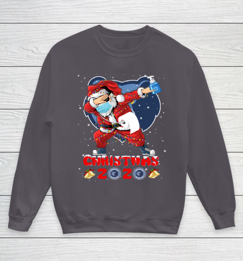 Memphis Grizzlies Funny Santa Claus Dabbing Christmas 2020 NBA Youth Sweatshirt 5