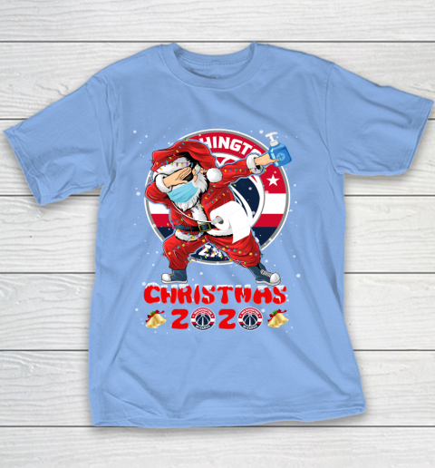 Washington Wizards Funny Santa Claus Dabbing Christmas 2020 NBA Youth T-Shirt 8