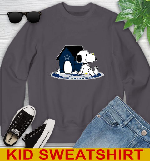 NFL Football Dallas Cowboys Snoopy The Peanuts Movie Shirt Youth Sweatshirt 6