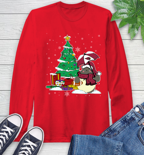 Arizona Cardinals NFL Football Cute Tonari No Totoro Christmas Sports Long Sleeve T-Shirt 11