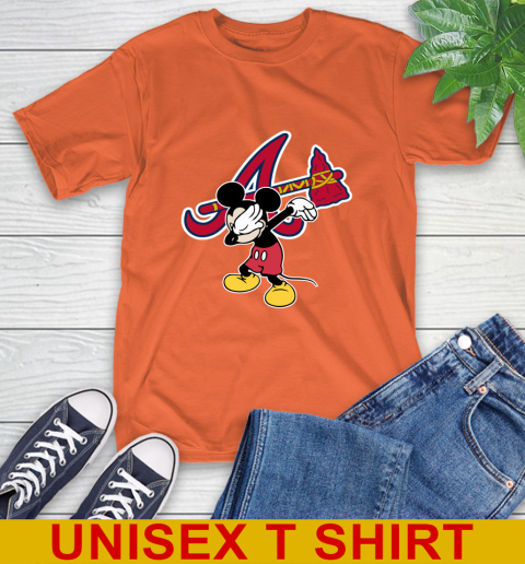 Atlanta Braves MLB Baseball Dabbing Mickey Disney Sports T-Shirt 5