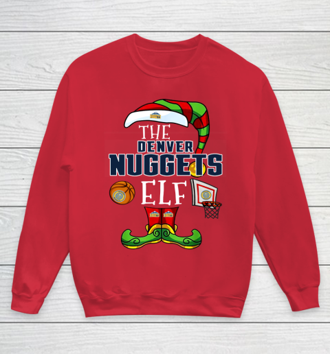 Denver Nuggets Christmas ELF Funny NBA Youth Sweatshirt 7