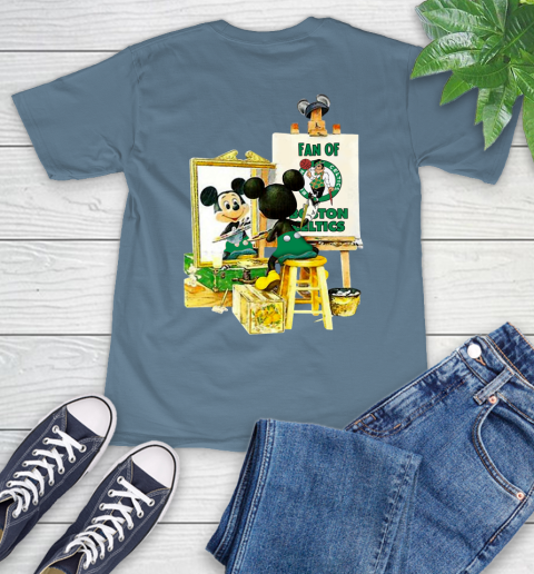 NBA Basketball Boston Celtics Mickey Drawing Shirt 9