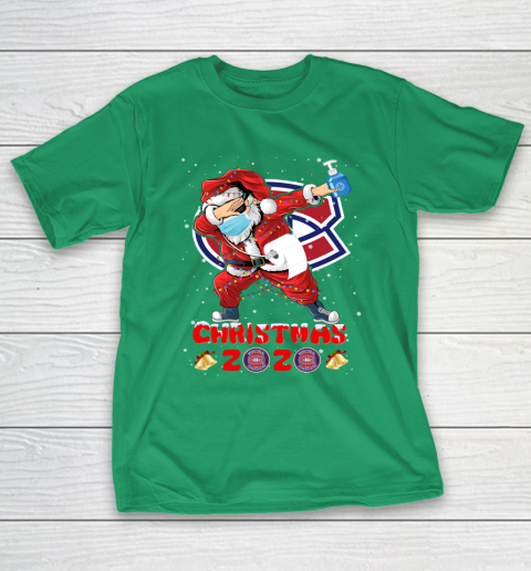 Montreal Canadiens Funny Santa Claus Dabbing Christmas 2020 NHL T-Shirt 5