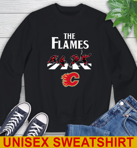 NHL Hockey Calgary Flames The Beatles Rock Band Shirt Sweatshirt