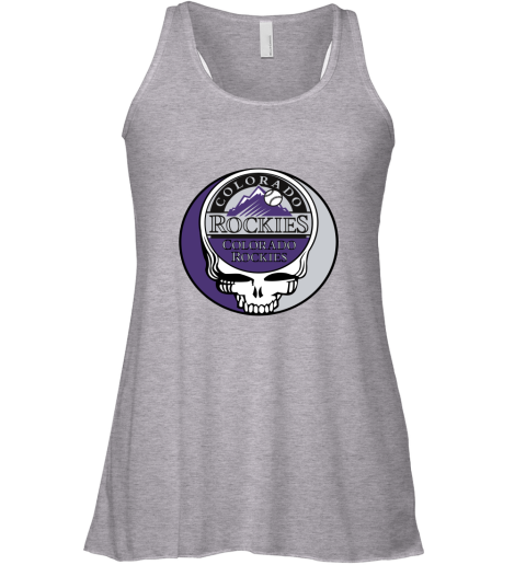 Colorado Rockies The Grateful Dead Baseball MLB Mashup Racerback Tank