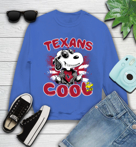 NFL Football Houston Texans Cool Snoopy Shirt Youth Sweatshirt 5