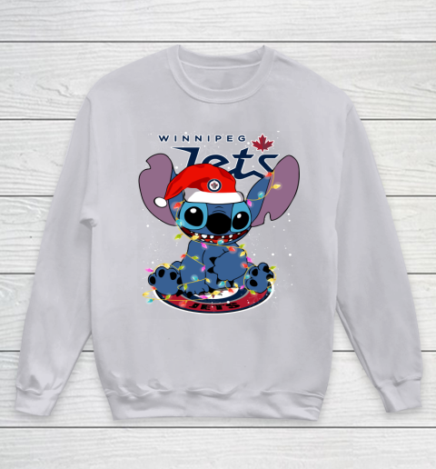 Winnipeg Jets NHL Hockey noel stitch Christmas Youth Sweatshirt 2
