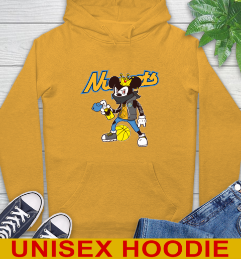 Denver Nuggets NBA Basketball Mickey Peace Sign Sports Hoodie 3