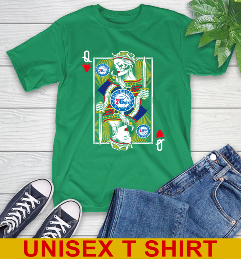 NBA Basketball Philadelphia 76ers The Queen Of Hearts Card Shirt T-Shirt 7