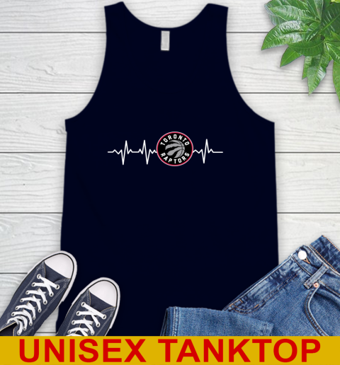 Toronto Raptors NBA Basketball Heart Beat Shirt Tank Top 2