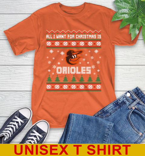 MLB All I Want For Christmas Is Baltimore Orioles Baseball Sports 4