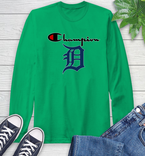 MLB Baseball Detroit Tigers Champion Shirt Long Sleeve T-Shirt 5