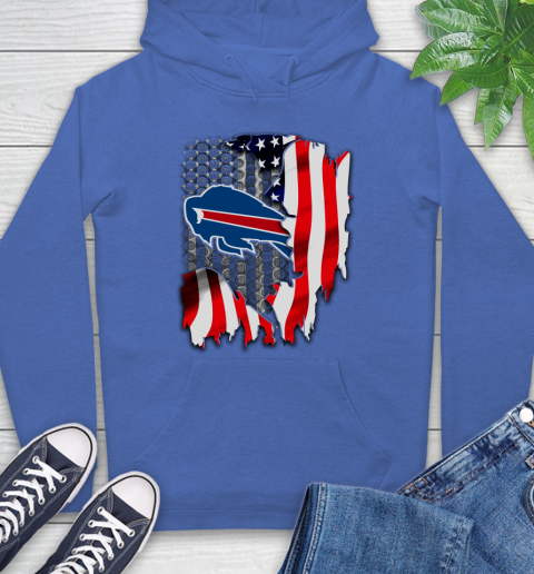 Buffalo Bills NFL Football American Flag Hoodie 9