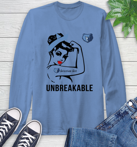 NBA Memphis Grizzlies Girl Unbreakable Basketball Sports Long Sleeve T-Shirt 10