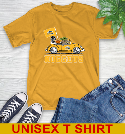 NBA Basketball Denver Nuggets Darth Vader Baby Yoda Driving Star Wars Shirt T-Shirt 3