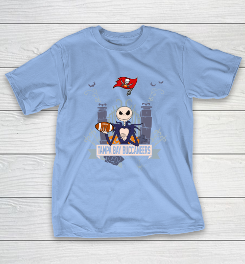 NFL Tampa Bay Buccaneers Football Jack Skellington Halloween T-Shirt 10