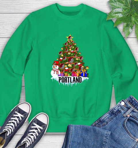 Portland Trail Blazers Merry Christmas NBA Basketball Sports Sweatshirt 6