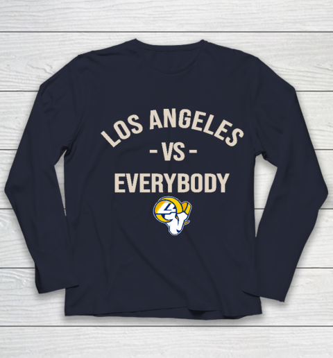 Los Angeles Rams Vs Everybody Youth Long Sleeve - Image 3