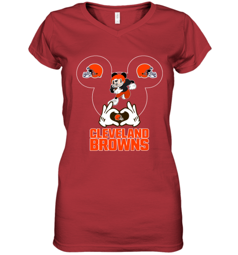 I Love The Browns Mickey Mouse Cleveland Browns T-Shirt - T-shirts