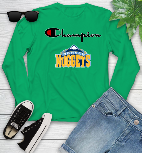 NBA Basketball Denver Nuggets Champion Shirt Youth Long Sleeve 4