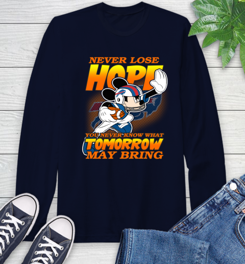 Buffalo Bills NFL Football Mickey Disney Never Lose Hope (1) Long Sleeve T-Shirt 3