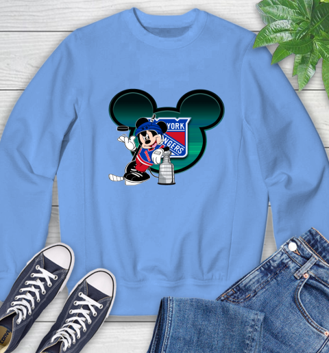NHL New York Rangers Stanley Cup Mickey Mouse Disney Hockey T Shirt Sweatshirt 11