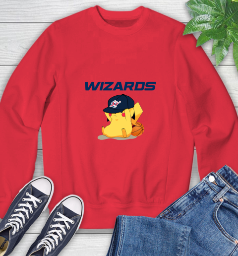 NBA Pikachu Basketball Sports Washington Wizards Sweatshirt 10