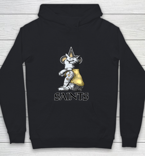 NFL Football My Cat Loves New Orleans Saints Youth Hoodie
