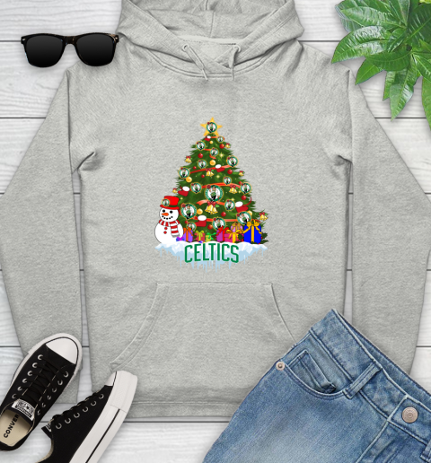 Boston Celtics Merry Christmas NBA Basketball Sports Youth Hoodie