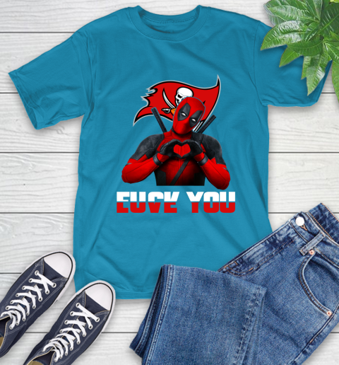NHL Tampa Bay Buccaneers Deadpool Love You Fuck You Football Sports T-Shirt 9
