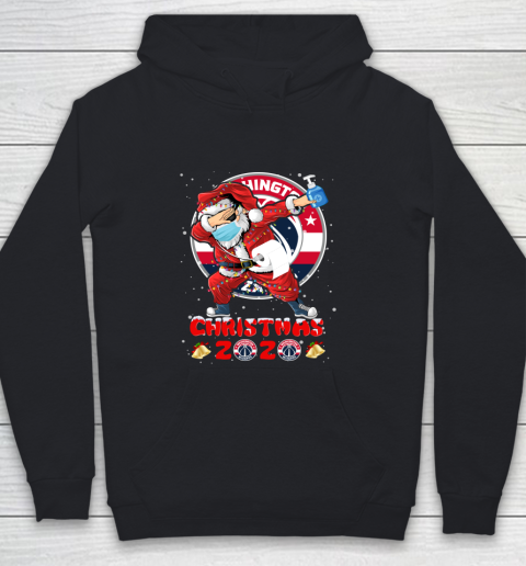 Washington Wizards Funny Santa Claus Dabbing Christmas 2020 NBA Youth Hoodie