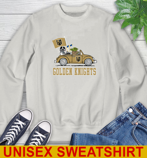 NHL Hockey Vegas Golden Knights Darth Vader Baby Yoda Driving Star Wars Shirt Sweatshirt 12