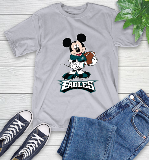 NFL Football Philadelphia Eagles Cheerful Mickey Mouse Shirt T-Shirt 7 NFL Football Philadelphia Eagles Cheerful Mickey Mouse Shirt T-Shirt - Image 7