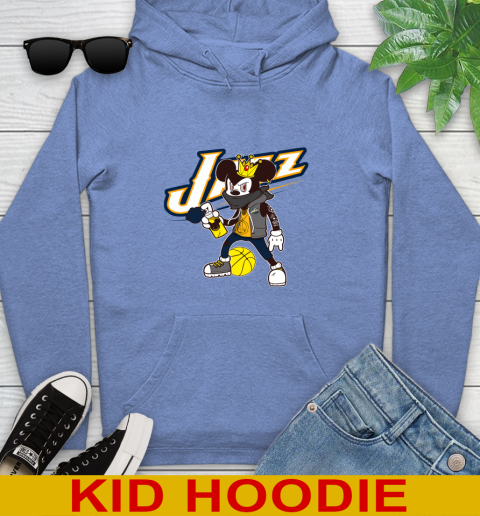 Utah Jazz NBA Basketball Mickey Peace Sign Sports Youth Hoodie 13 Utah Jazz NBA Basketball Mickey Peace Sign Sports Youth Hoodie - Image 13