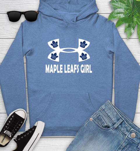 NHL Toronto Maple Leafs Girl Under Armour Hockey Sports Youth Hoodie 13