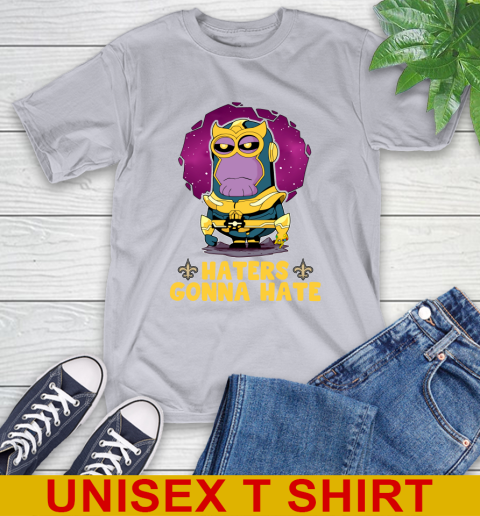 NFL Football New Orleans Saints Haters Gonna Hate Thanos Minion Marvel Shirt T-Shirt 6