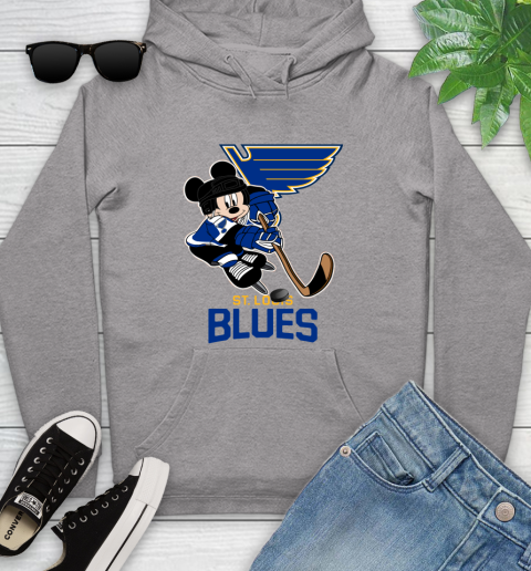 NHL St.Louis Blues Mickey Mouse Disney Hockey T Shirt Youth Hoodie 6