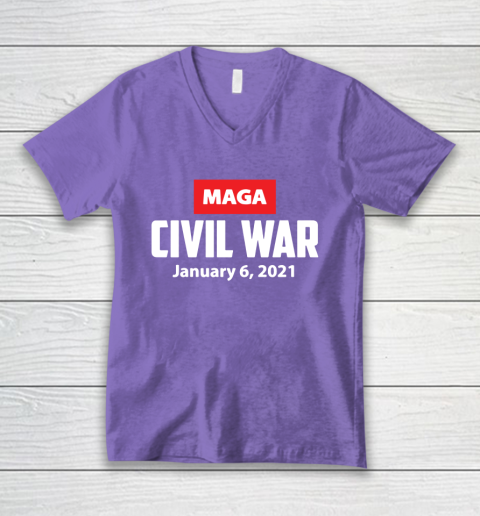 Maga Civil War V-Neck T-Shirt 8