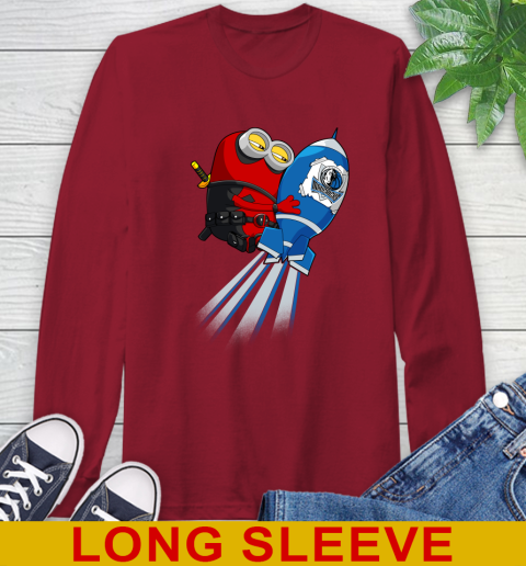 NBA Basketball Dallas Mavericks Deadpool Minion Marvel Shirt Long Sleeve T-Shirt 9